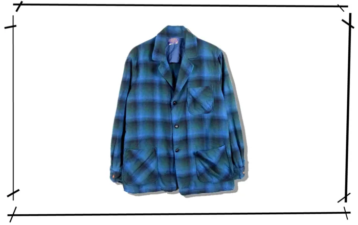 Pendleton wool ombre　Check tailored Jacket